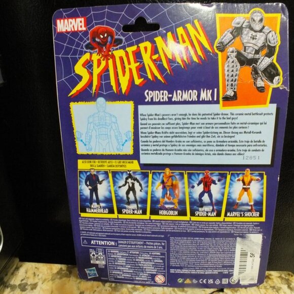 Spider Man Marvel Legends Series 6 inch Spider Armor Mk I Action Figure Toy - Picture 2 of 7